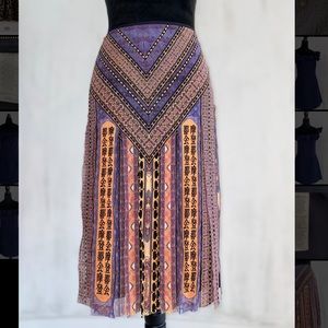 Vivienne Tam Floral Print Knee-Length Skirt. Size: S